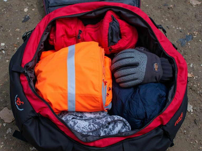 layered clothing for survival