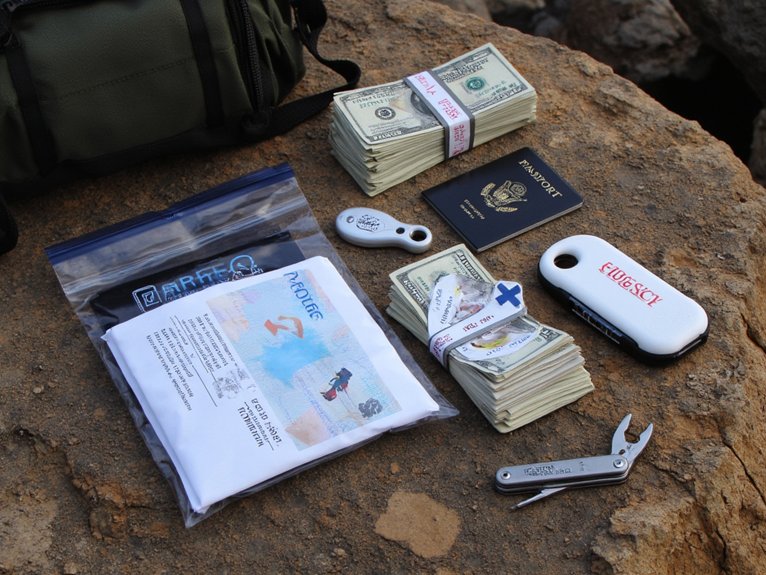 secure documents and cash